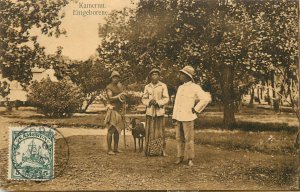 Philatelic Postcard German Colonial Kamerun 5 Pfennig Eingeborene East Africa
