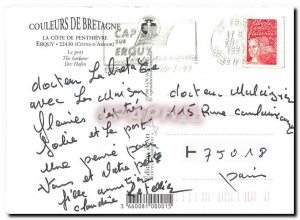 Postcard Modern Colors of Brittany La Cote Penthievre Erquy Cotes d'Armor Wea...