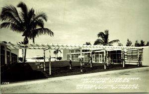 RPPC Suntide  apartments Lido Beach Sarasota Florida Real Photo Postcard