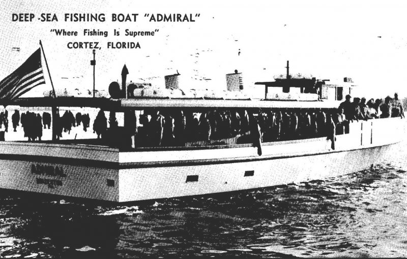 Florida Cortez Deep Sea Fishing Boat Admiral 1964