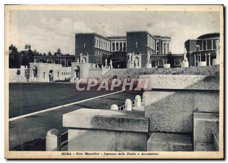 Old Postcard Stadium Roma Foro Mussolini
