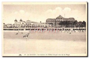 Old Postcard La Baule Casino And I & # 39Hotel Royal Views From The Beach