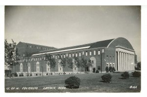 NE - Lincoln. University of Nebraska Coliseum   RPPC