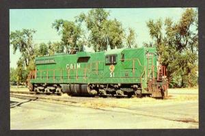 IL Chicago & ILLINOIS Midland RR Train SPRINGFIELD PC