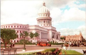 Cuba Havana The Capitol Building pan American Air Lines Card