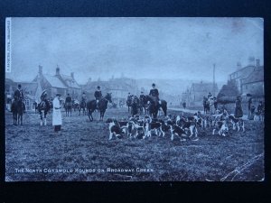 Gloucestershire BROADWAY GREEN The North Cotswolds Hounds / Meet - Old Postcard