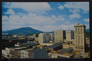 Chattanooga, TN - Skyline of Chattanooga showing Lookout Mountain