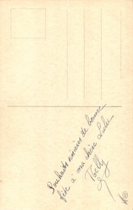 Art Deco by Tito Corbella Love Romance Couple Flirt Lamp Night postcard B901