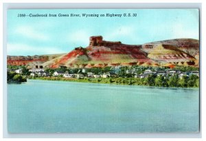 Vintage Castlerock From Green River, Wyoming Postcard F125E