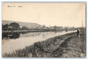 c1910 Ars-sur-Moselle Canal Grand Est France Unposted Antique Postcard