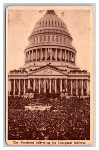 Inaugural Address of William Howard Taft Washington DC UNP 1913 DB Postcard U14
