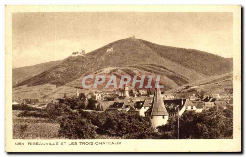 Old Postcard Ribeauville And The Three Castles