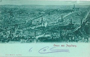 11811 - Postcards POSTCARD - Germany GERMANY - Greetings from Augsburg 1899-
