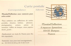 postcard dealer's ad postcard: Mondial Collection