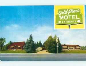 Unused 1950's GOLD PINES MOTEL Hinckley Minnesota MN s4378