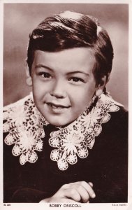 Bobby Driscoll Walt Disney Film Child Star Picturegoer Postcard