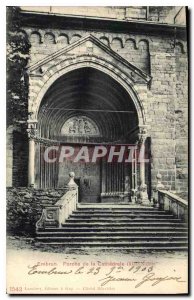 Postcard Old Embrun Porch of the Cathedral