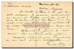 Old Postcard Autun Ancient average age Riviera