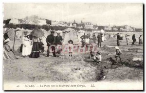 Old Postcard Royan Beach to St. George Blvd.