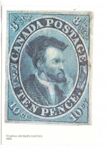 Cartier Stamp Canada Postage, Ten Pence