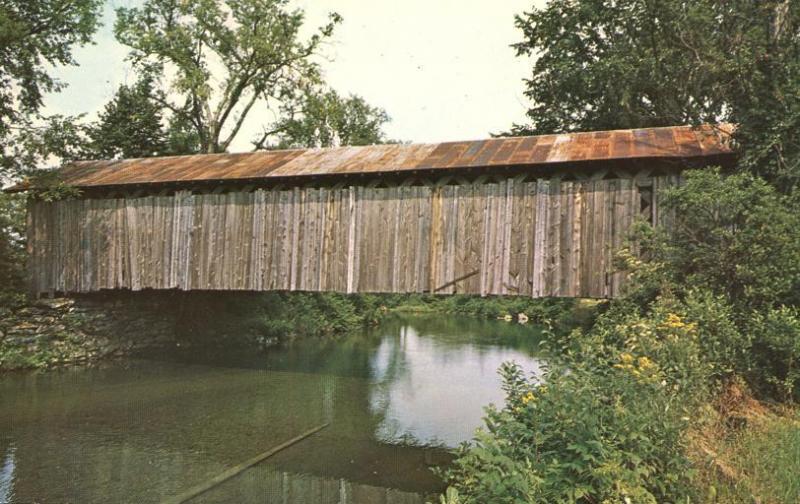 Covered Bridge over Trout River - Montgomery VT, Vermont