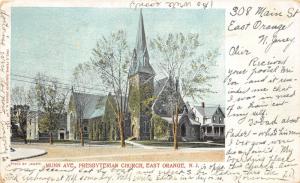 East Orange New Jersey~Presbyterian Church on Munn Avenue~Homes Next Door~1905