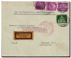 Letter Zeppelin Europa Nordamerika 27 June 36