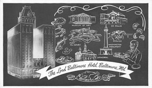 Lord Baltimore Hotel Baltimore, Maryland MD Postcards