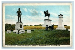 c. 1910 Civil War Monuments Gettysburg Buford Reynolds Hall, PA. Postcard P15 