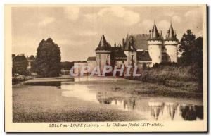 Old Postcard Sully Sur Loire Chateau Feodal