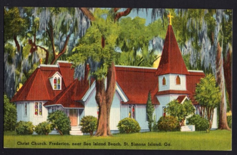 Georgia Christ Church FREDERICA near Sea Island Beach St. Simons Island - LINEN