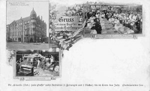 Gruss Aus Lincoln Free Press Nebraska Newspaper  Multi View 1905c postcard