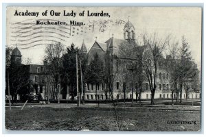 c1910 Exterior View Academy Our Lady Lourdes Rochester Minnesota Posted Postcard