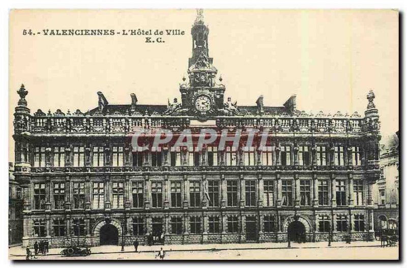 Old Postcard Valenciennes City Hotel