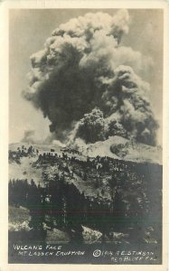 Postcard RPPC 1914 California NP Lassen volcano eruption 23-11515