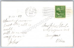 K45/ Carrollton Missouri RPPC Postcard c40s Admin Building State School 194