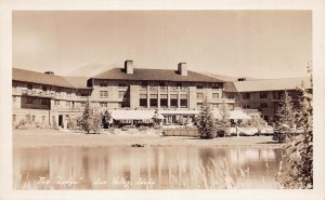 J76/ Sun Valley Idaho RPPC Postcard c1930-50s The Lodge Building 370