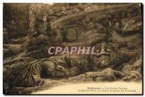 Old Postcard The Rocks Rotheneuf Sculptes The sea monster that devora the las...