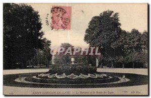 Old Postcard Saint Germain en Laye Le Parterre and Route des Loges