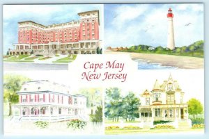 CAPE MAY, New Jersey NJ ~ LIGHTHOUSE, Christian Admiral c1970s? 4x 6 Postcard
