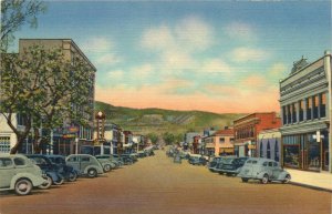 1940s  Raton, New Mexico, Second Street Looking North Vintage Postcard