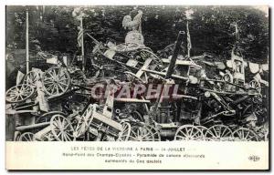 Old Postcard The Holidays Of Victory In Paris July 14, 1919 Roundabout Champs...