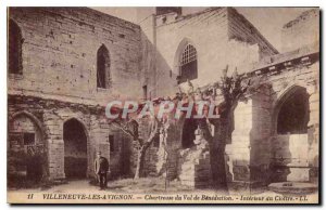 Old Postcard Villeneuve Avignon Chartreuse du Val de Benediction Interieur du...