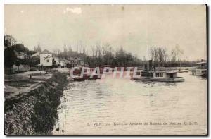 Vertou - Arrival of boat Nantes - Old Postcard