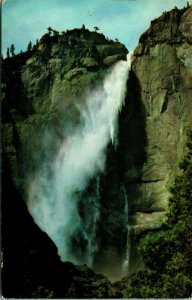 Upper Falls Yosemite National Park CA California 1968 Chrome Postcard         A2