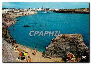 Modern Postcard Saint Gilles Croix de Vie Vendee the small beach and the entr...