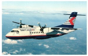 Inter Quebec Inter Canadian Titles and Partner Livery ATR 42 Airplane Postcard