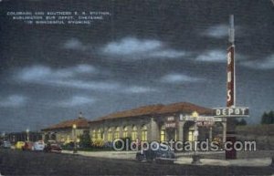 Colorado and Southern RR Station, Cheyenne, WY, USA Train Railroad Station De...