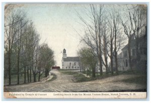 c1910 Looking South Mount Vernon House Road Mount Vernon New Hampshire Postcard