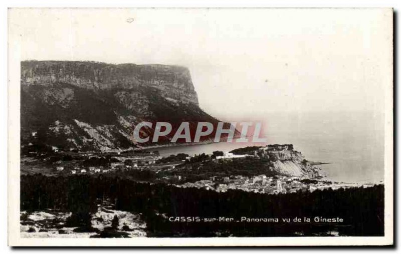 Old Postcard Cassis Sur Mer Panorama Seen from La Gineste